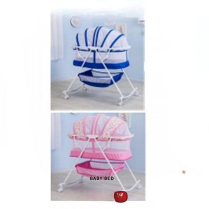 صورة سرير أطفال هزاز متنقل مع ناموسية